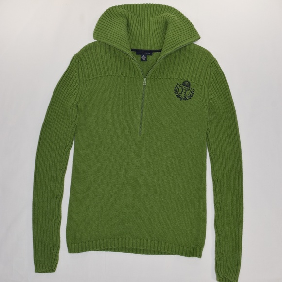 Great Cond. Tommy Hilfiger Crest Zip Sweater - Picture 1 of 7